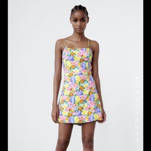 Zara floral print dress